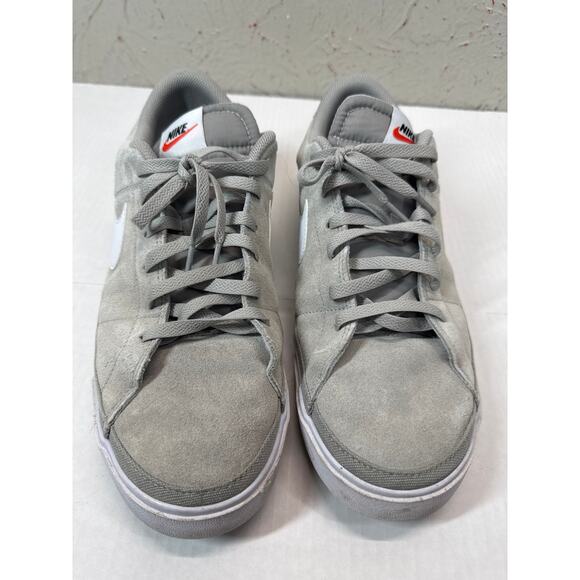 Nike Court Legacy Suede Cobble Stone Gray White Black DH0956-002 Mens Size 12 - Picture 1 of 5